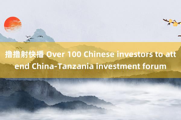 撸撸射快播 Over 100 Chinese investors to attend China-Tanzania investment forum