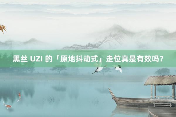 黑丝 UZI 的「原地抖动式」走位真是有效吗？